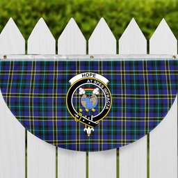 ScotsTee Shop Scottish Hope Modern Crest Tartan Non-Pleated Fan Flag Bunting Banner