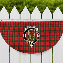 ScotsTee Shop Scottish Gartshore Crest Tartan Non-Pleated Fan Flag Bunting Banner