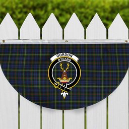 ScotsTee Shop Scottish Gordon 4 Crest Tartan Non-Pleated Fan Flag Bunting Banner