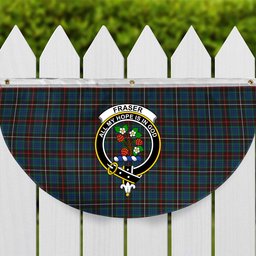 ScotsTee Shop Scottish Fraser Hunting Ancient Crest Tartan Non-Pleated Fan Flag Bunting Banner
