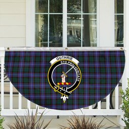 ScotsTee Shop Scottish Guthrie Modern Crest Tartan Non-Pleated Fan Flag Bunting Banner