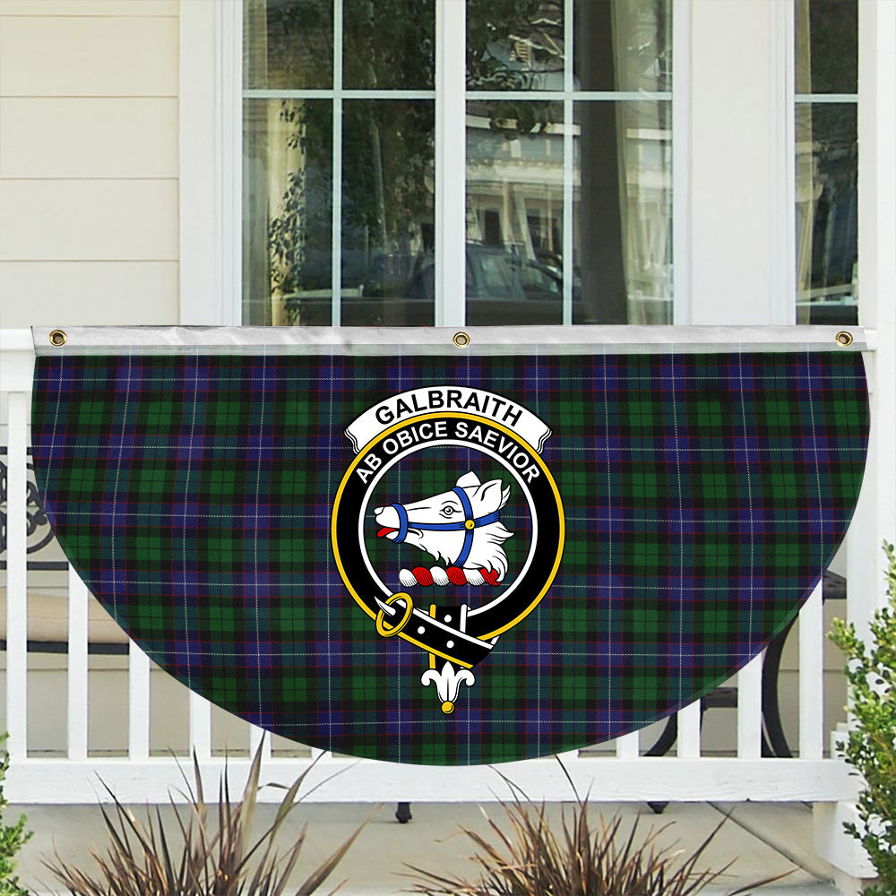ScotsTee Shop Scottish Galbraith Crest Tartan Non-Pleated Fan Flag Bunting Banner