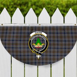 ScotsTee Shop Scottish Gayre Hunting Crest Tartan Non-Pleated Fan Flag Bunting Banner