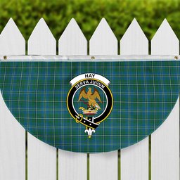 ScotsTee Shop Scottish Hay Hunting Modern Crest Tartan Non-Pleated Fan Flag Bunting Banner