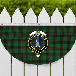 ScotsTee Shop Scottish Ged Crest Tartan Non-Pleated Fan Flag Bunting Banner