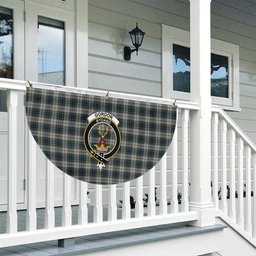 ScotsTee Shop Scottish Gordon Dress 4 Crest Tartan Non-Pleated Fan Flag Bunting Banner