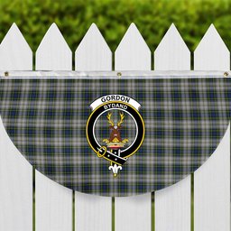 ScotsTee Shop Scottish Gordon Dress 4 Crest Tartan Non-Pleated Fan Flag Bunting Banner