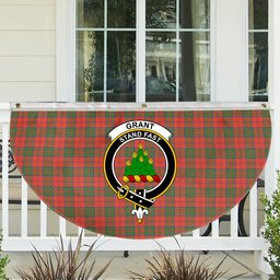 ScotsTee Shop Scottish Grant Ancient Crest Tartan Non-Pleated Fan Flag Bunting Banner