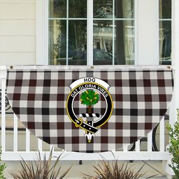 ScotsTee Shop Scottish Hog Modern Crest Tartan Non-Pleated Fan Flag Bunting Banner