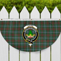 ScotsTee Shop Scottish Gayre Crest Tartan Non-Pleated Fan Flag Bunting Banner