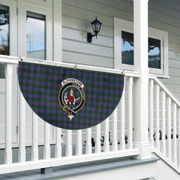 ScotsTee Shop Scottish Elphinstone Crest Tartan Non-Pleated Fan Flag Bunting Banner