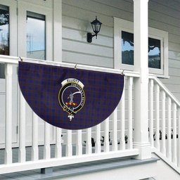 ScotsTee Shop Scottish Elliot Crest Tartan Non-Pleated Fan Flag Bunting Banner
