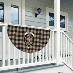 ScotsTee Shop Scottish Dunlop Hunting Ancient Crest Tartan Non-Pleated Fan Flag Bunting Banner