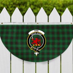 ScotsTee Shop Scottish Fife District Crest Tartan Non-Pleated Fan Flag Bunting Banner