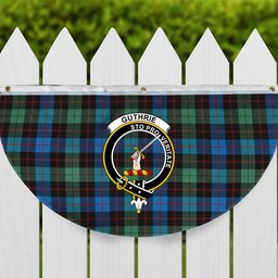 ScotsTee Shop Scottish Guthrie Ancient Crest Tartan Non-Pleated Fan Flag Bunting Banner