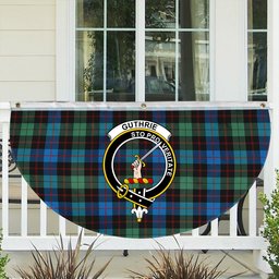 ScotsTee Shop Scottish Guthrie Ancient Crest Tartan Non-Pleated Fan Flag Bunting Banner