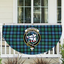 ScotsTee Shop Scottish Galbraith Ancient Crest Tartan Non-Pleated Fan Flag Bunting Banner