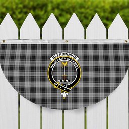 ScotsTee Shop Scottish Glendinning Crest Tartan Non-Pleated Fan Flag Bunting Banner
