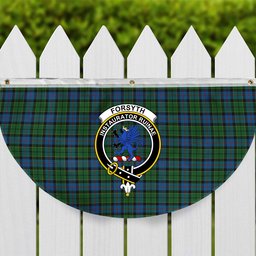 ScotsTee Shop Scottish Forsyth 1795 Crest Tartan Non-Pleated Fan Flag Bunting Banner