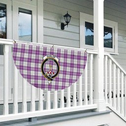 ScotsTee Shop Scottish Dunlop Dress Ancient Crest Tartan Non-Pleated Fan Flag Bunting Banner