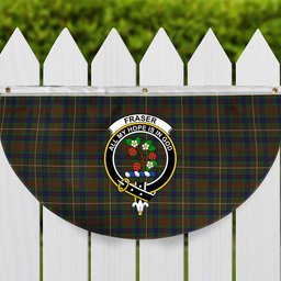 ScotsTee Shop Scottish Fraser Hunting Crest Tartan Non-Pleated Fan Flag Bunting Banner