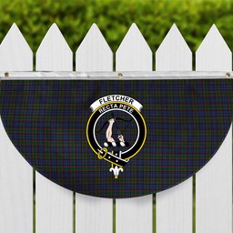 ScotsTee Shop Scottish Fletcher Crest Tartan Non-Pleated Fan Flag Bunting Banner