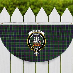 ScotsTee Shop Scottish Duncan Modern Crest Tartan Non-Pleated Fan Flag Bunting Banner