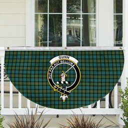ScotsTee Shop Scottish Gunn Ancient Clan Crest Tartan Non-Pleated Fan Flag Bunting Banner