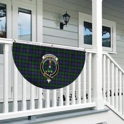 ScotsTee Shop Scottish Ferguson of Balquhidder Crest Tartan Non-Pleated Fan Flag Bunting Banner