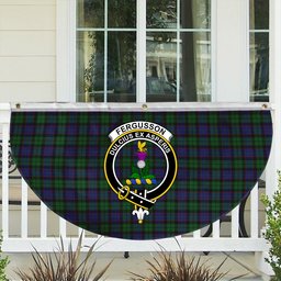 ScotsTee Shop Scottish Ferguson of Balquhidder Crest Tartan Non-Pleated Fan Flag Bunting Banner
