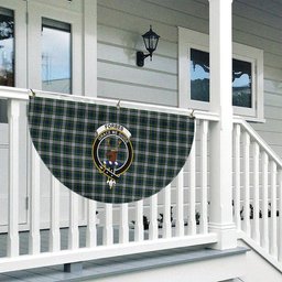 ScotsTee Shop Scottish Forbes Dress Crest Tartan Non-Pleated Fan Flag Bunting Banner