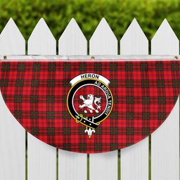 ScotsTee Shop Scottish Heron Crest Tartan Non-Pleated Fan Flag Bunting Banner