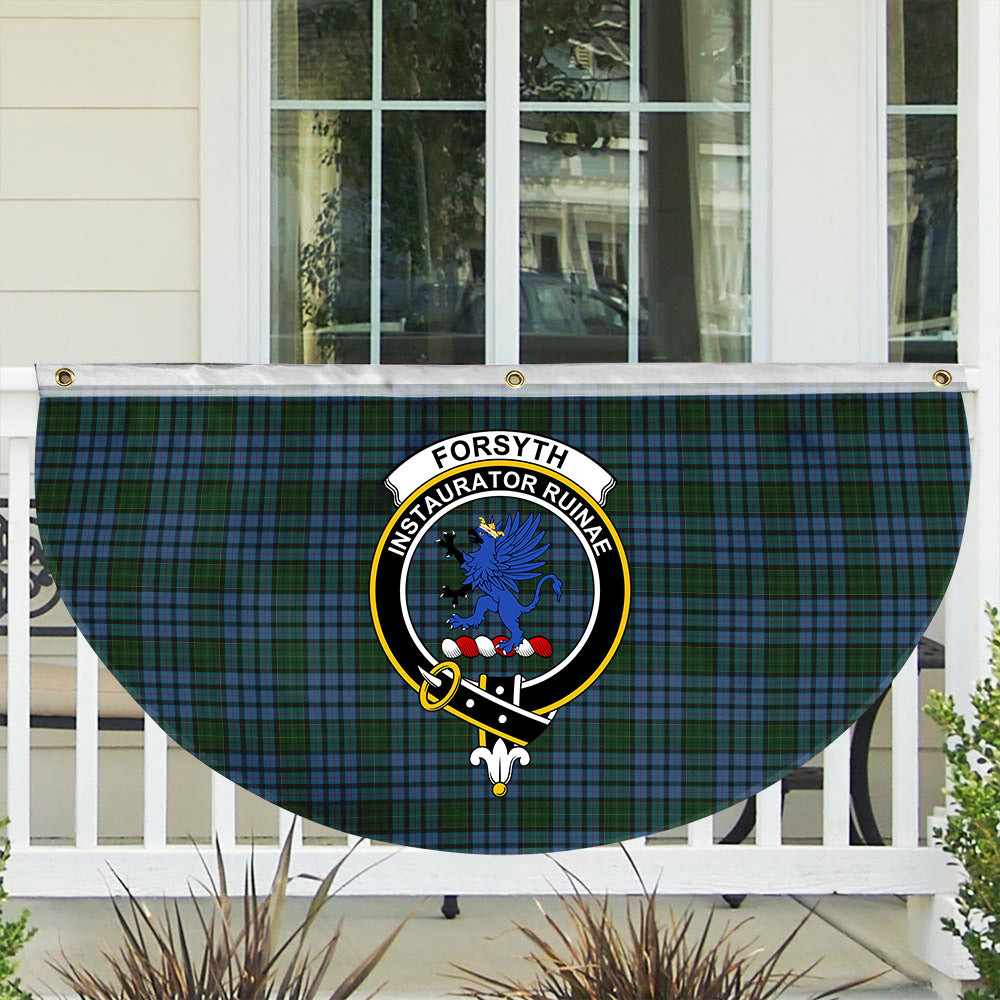 ScotsTee Shop Scottish Forsyth Crest Tartan Non-Pleated Fan Flag Bunting Banner