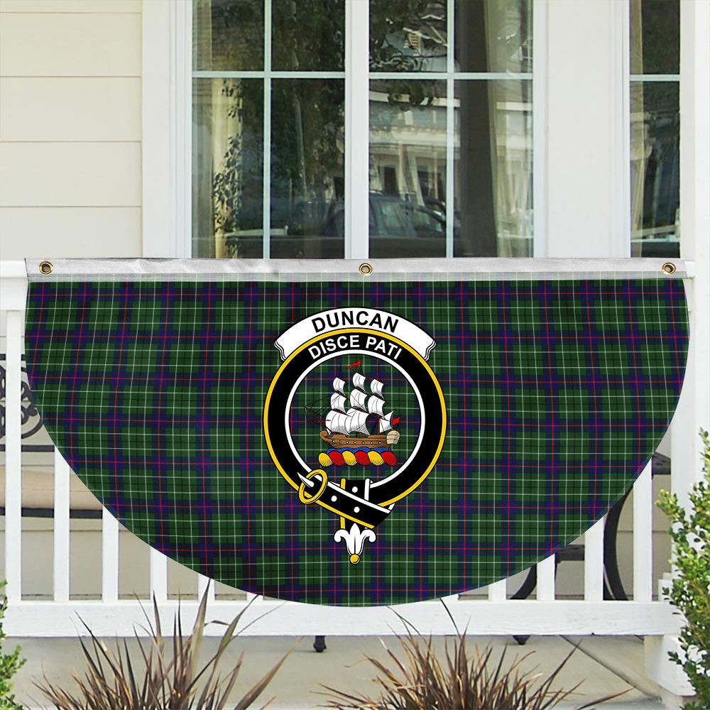 ScotsTee Shop Scottish Duncan Crest Tartan Non-Pleated Fan Flag Bunting Banner