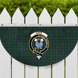 ScotsTee Shop Scottish Hope Vere Crest Tartan Non-Pleated Fan Flag Bunting Banner