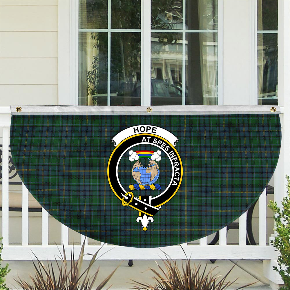 ScotsTee Shop Scottish Hope Vere Crest Tartan Non-Pleated Fan Flag Bunting Banner