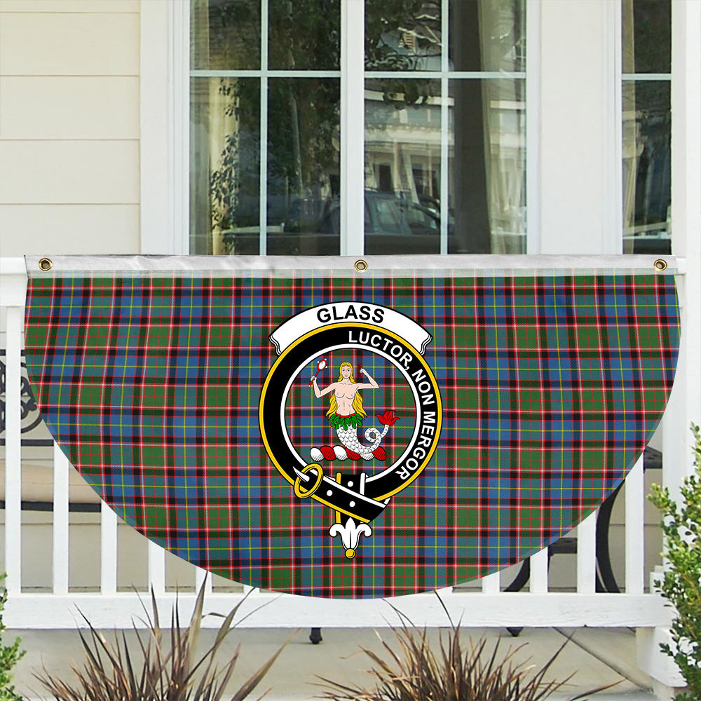 ScotsTee Shop Scottish Glass Crest Tartan Non-Pleated Fan Flag Bunting Banner