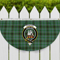 ScotsTee Shop Scottish Duncan of Sketraw Ancient Crest Tartan Non-Pleated Fan Flag Bunting Banner