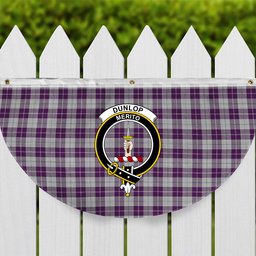 ScotsTee Shop Scottish Dunlop Dress Crest Tartan Non-Pleated Fan Flag Bunting Banner