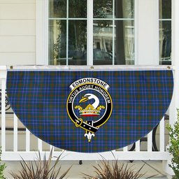 ScotsTee Shop Scottish Edmonstone Crest Tartan Non-Pleated Fan Flag Bunting Banner