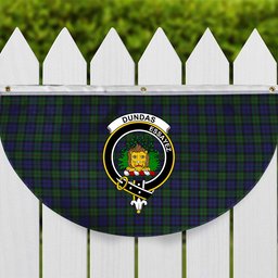 ScotsTee Shop Scottish Dundas Crest Tartan Non-Pleated Fan Flag Bunting Banner