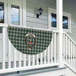 ScotsTee Shop Scottish Erskine Green Crest Tartan Non-Pleated Fan Flag Bunting Banner