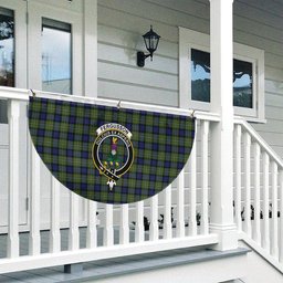 ScotsTee Shop Scottish Ferguson Modern Crest Tartan Non-Pleated Fan Flag Bunting Banner