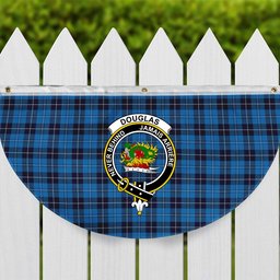 ScotsTee Shop Scottish Douglas Variation Crest Tartan Non-Pleated Fan Flag Bunting Banner