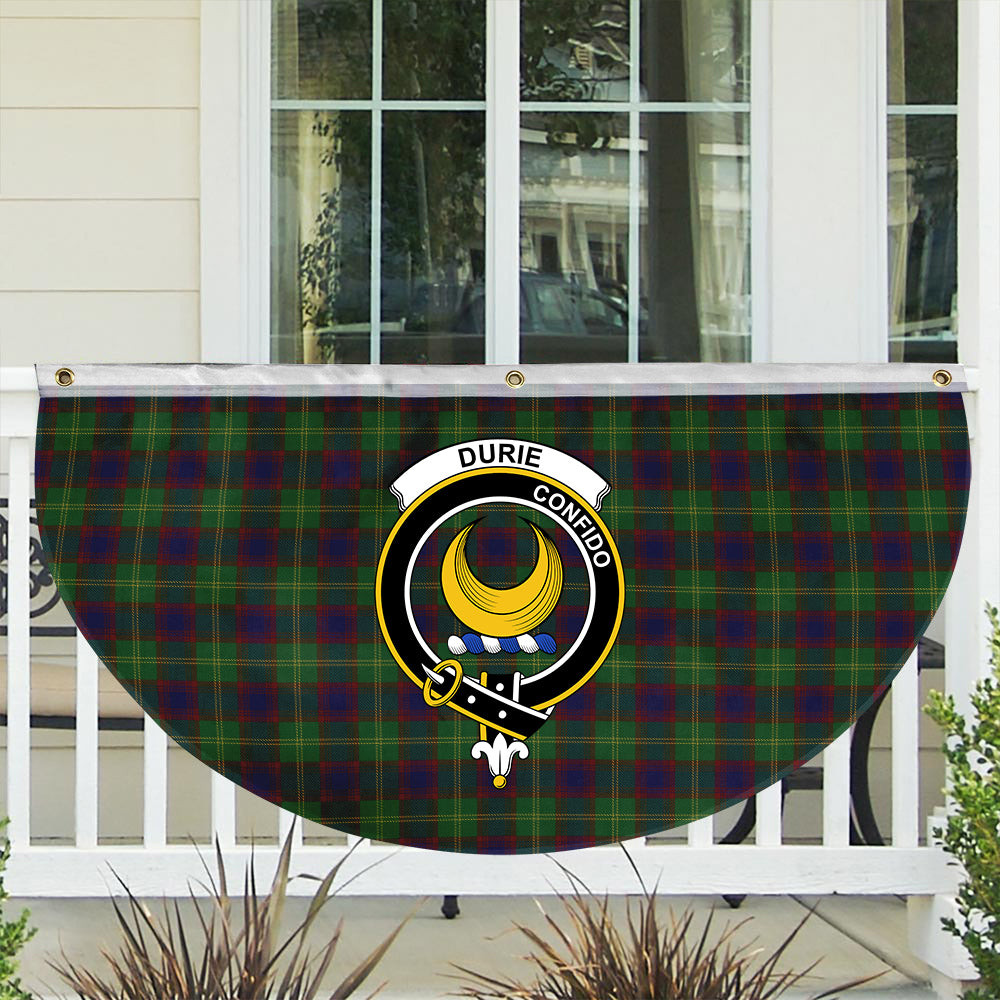 ScotsTee Shop Scottish Durie Crest Tartan Non-Pleated Fan Flag Bunting Banner