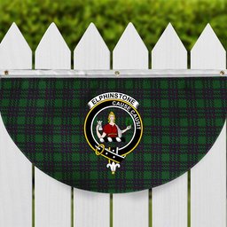 ScotsTee Shop Scottish Elphinstone Hunting Crest Tartan Non-Pleated Fan Flag Bunting Banner
