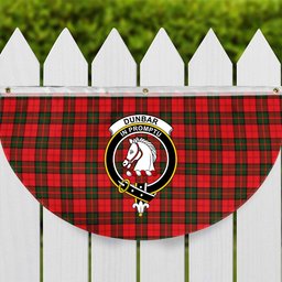 ScotsTee Shop Scottish Dunbar Modern Crest Tartan Non-Pleated Fan Flag Bunting Banner
