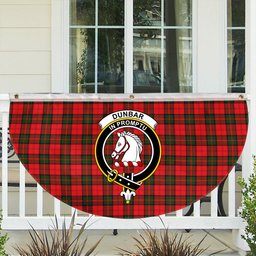 ScotsTee Shop Scottish Dunbar Modern Crest Tartan Non-Pleated Fan Flag Bunting Banner