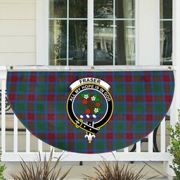 ScotsTee Shop Scottish Fraser of Altyre Ancient Crest Tartan Non-Pleated Fan Flag Bunting Banner