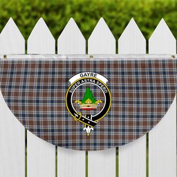 ScotsTee Shop Scottish Gayre Arisaidh Crest Tartan Non-Pleated Fan Flag Bunting Banner